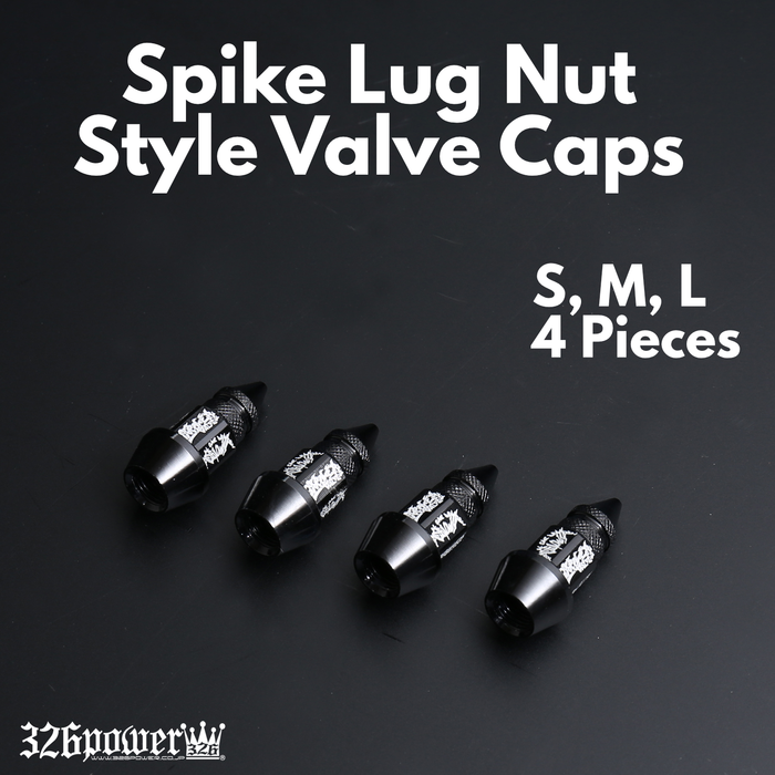 326POWER Spike Lug Nut Style Valve Cap