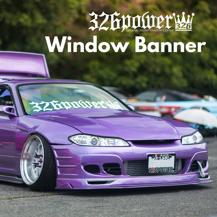 (NZ STOCK) 326POWER Window Banner