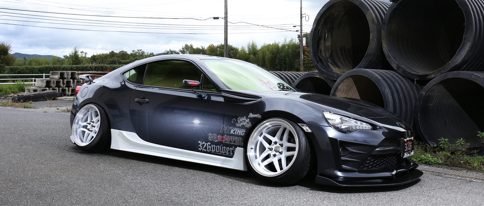 326POWER 3D☆STAR Toyota 86/FRS/BRZ Side Step Type 2 and Universal Side Lip/Lip Type III