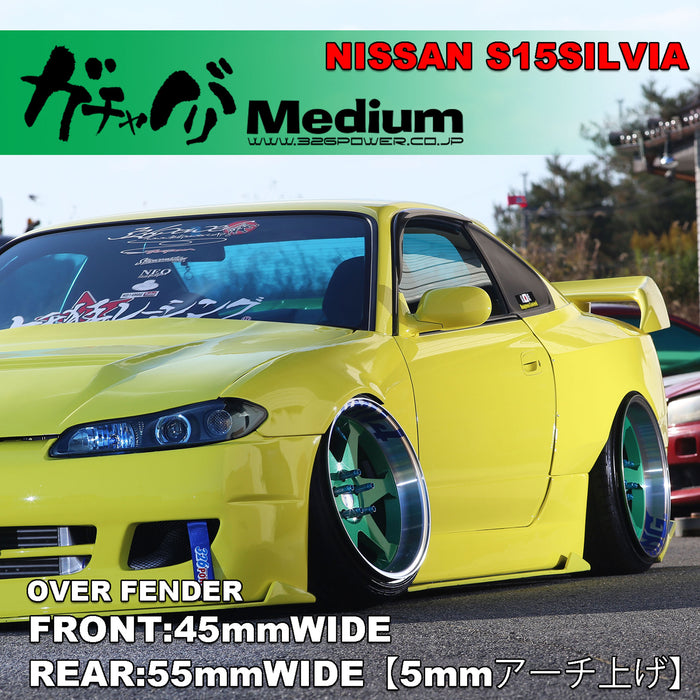 326POWER Nissan S15 Gachabari Medium Fenders
